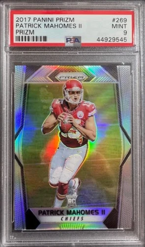 2017 Panini Prizm Patrick Mahomes II #269 Silver Rookie RC PSA 9 MVP INVEST $$$$