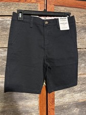 NWT Levi Strouss Signature Gold Bermuda Uniform Shorts Kids Sz 12 Reg Black NWT