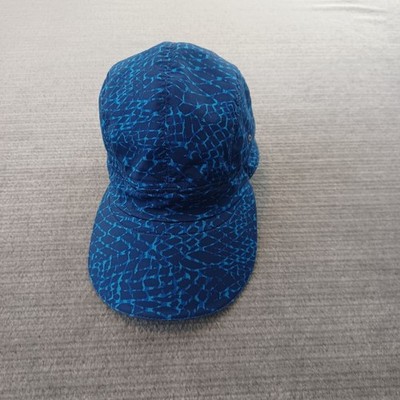 Lululemon Race To Place Run Hat OS Blue Desert Snake Print Reflective Stretch