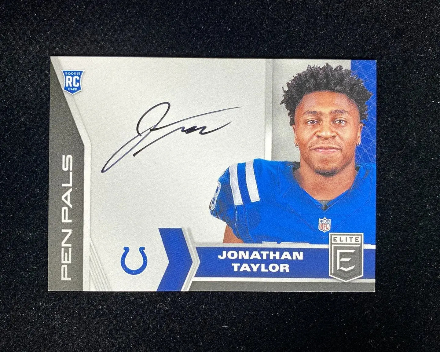 2020 Panini Donruss Elite Jonathan Taylor #PP17 Pen Pals Auto RC Rookie OH20