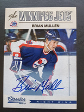 2012-13 Panini Classics Signatures Brian Mullen Auto #26 Winnipeg Jets