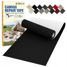 Canvas Repair Tape, 3.2 x 63 Inch Waterproof Heavy Duty x 63, Black