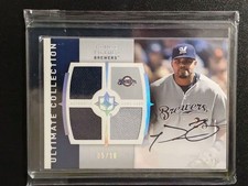 Prince Fielder Auto /10 2008 Upper Deck Ultimate Collection Card Memorabilia