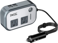 200W Car Power Inverter, 12V DC to 110V AC Car Inverte with 4 USB Ports Car Out