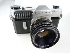 VINTA Canon Canonflex RM Film Camera ,Super Canomatic Lens R 50mm F1.8.READ