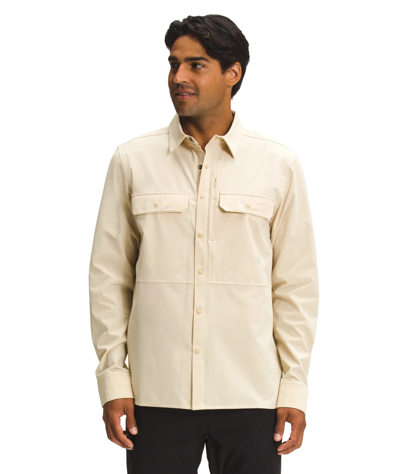 The North Face Sniktau Long Sleeve Sun Shirt Rashguard Gravel Sz XXL