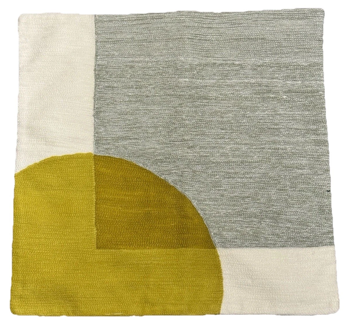 West Elm Crewel Overlapping Shapes Pillow Cover