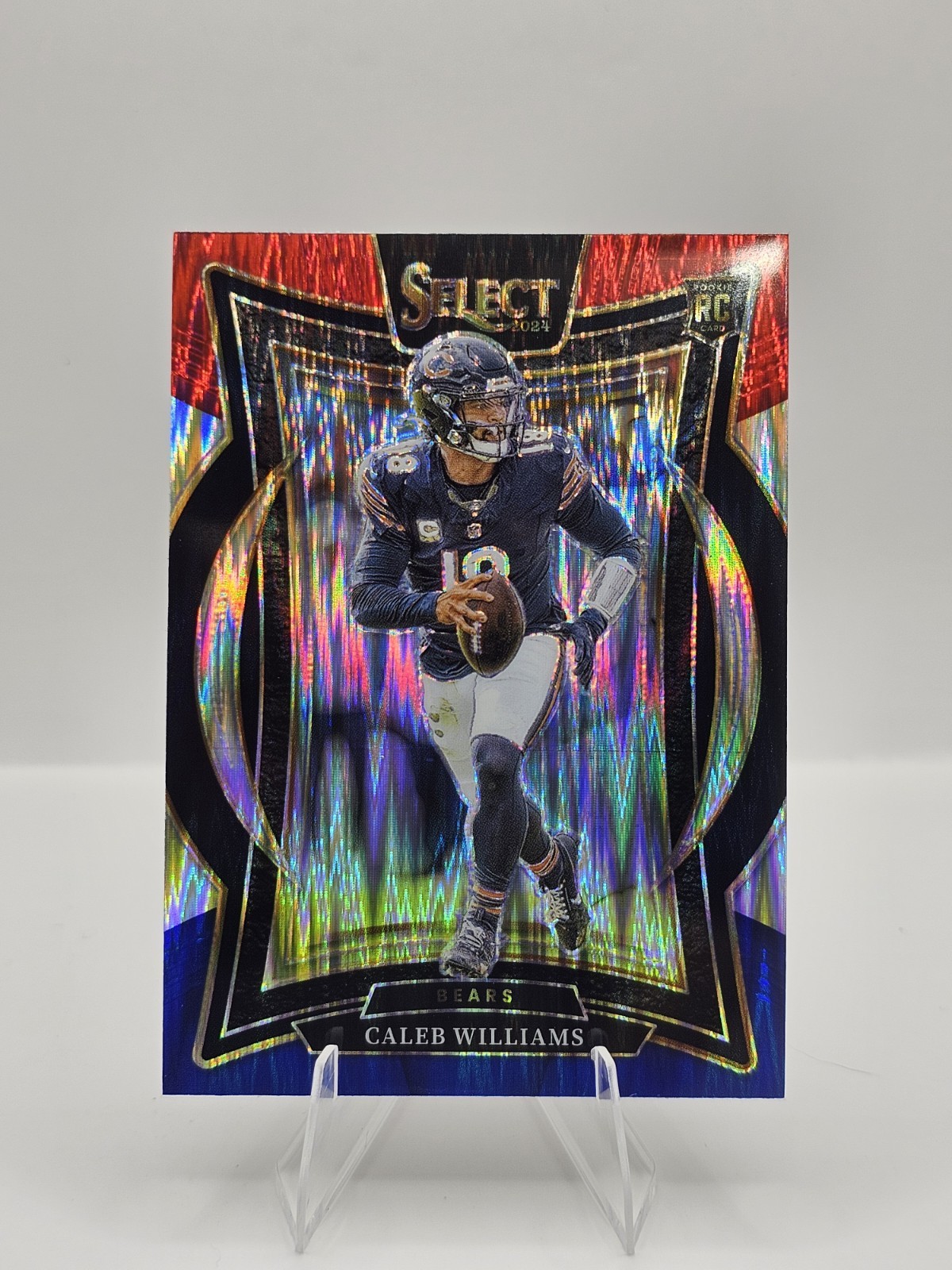 2024 Panini Select - Concourse Caleb Williams #25 Black & Red Shock Prizm (RC)