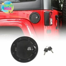 Gas Cap Locking Fuel Filler Door Cover For 2007-17 Jeep Wrangler Jk Unlimited