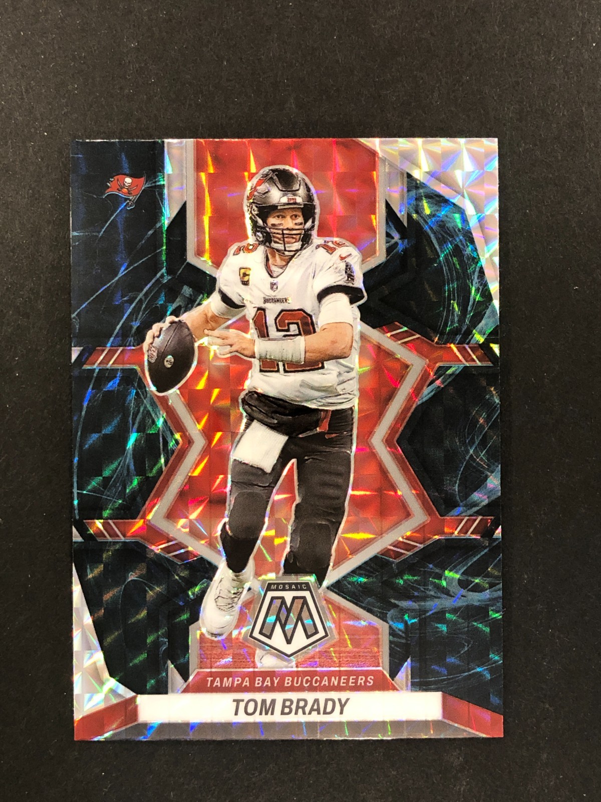 2022 Mosaic Football Tom Brady #182 Genesis Prizm SP Tampa Bay Buccaneers