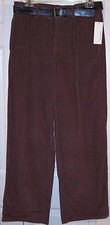 NWT Greendog Boy's Dk. Brown Corduroy Pants with Belt, 16