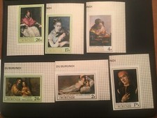 ICOLLECTZONE Burundi 233-35, C59-61 Imperf art VF NH corner set