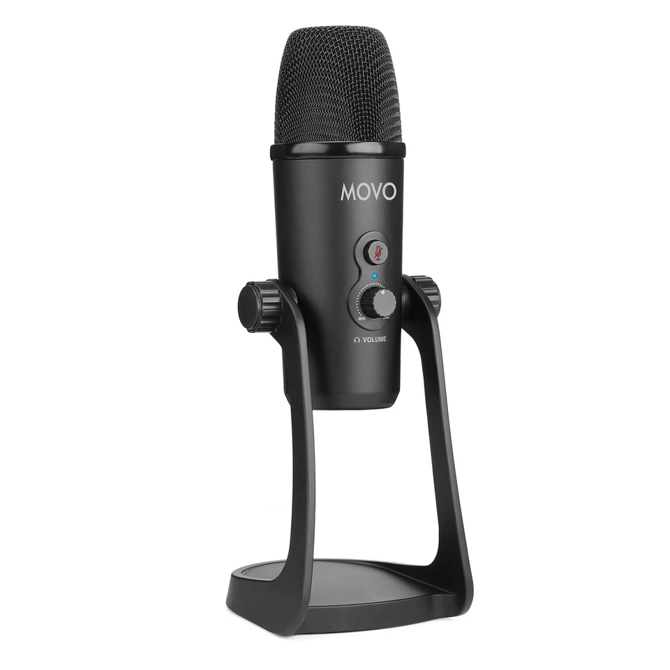 Movo UM700 Desktop USB Microphone for Computer with Stand & Four Pickup Patterns - Image 4 of 4