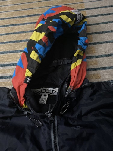 10 deep windbreaker print hoodie medium - Picture 4 of 8