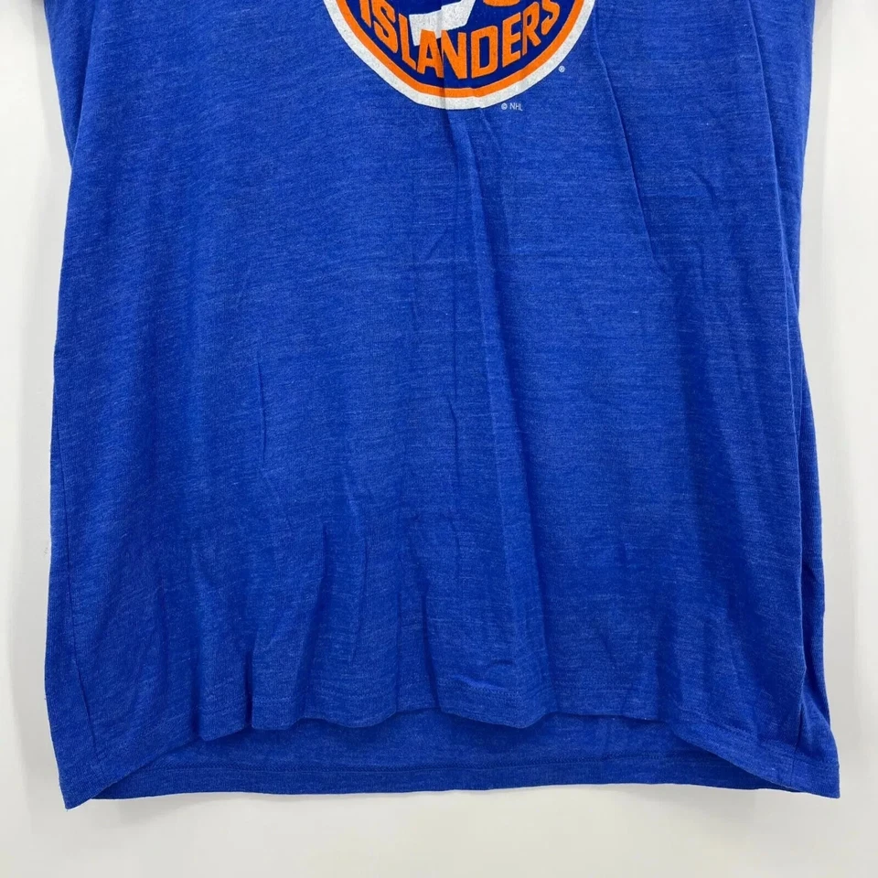 CCM T 恤女式 2XL 码蓝色纽约岛民 John Tavares #91 NHL 曲棍球 — 第 3/4 张图片