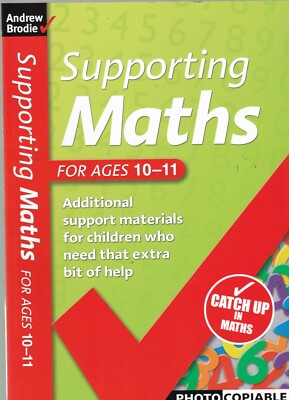 Supporting Maths Key Stage 2 age 10-11 Paperback Learning Book