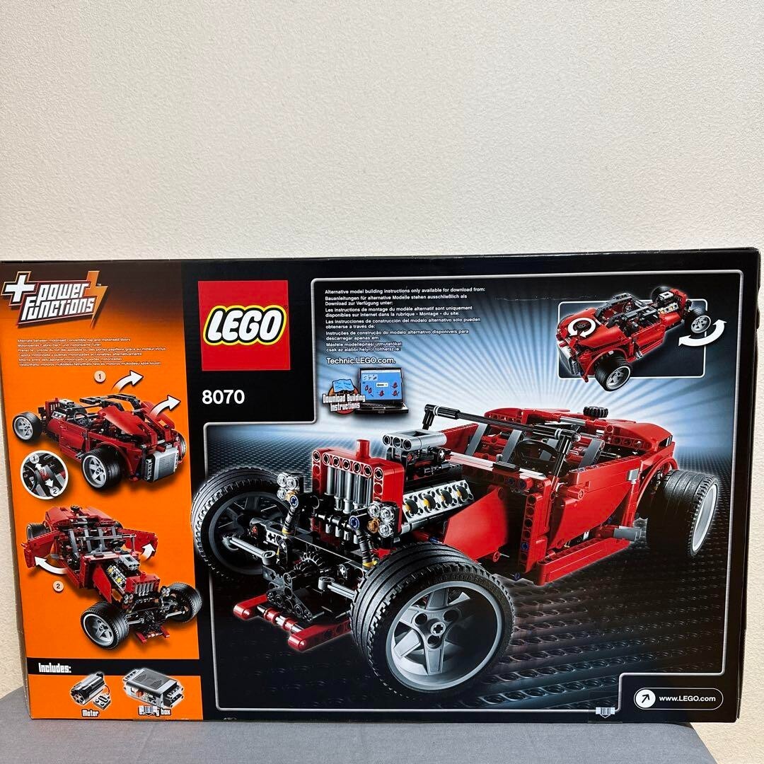 Technic Car Lego 8070 Alternative Model LEGO 8070 Technic Supercar 1281  Pieces 2011 Red W/Motor Battery