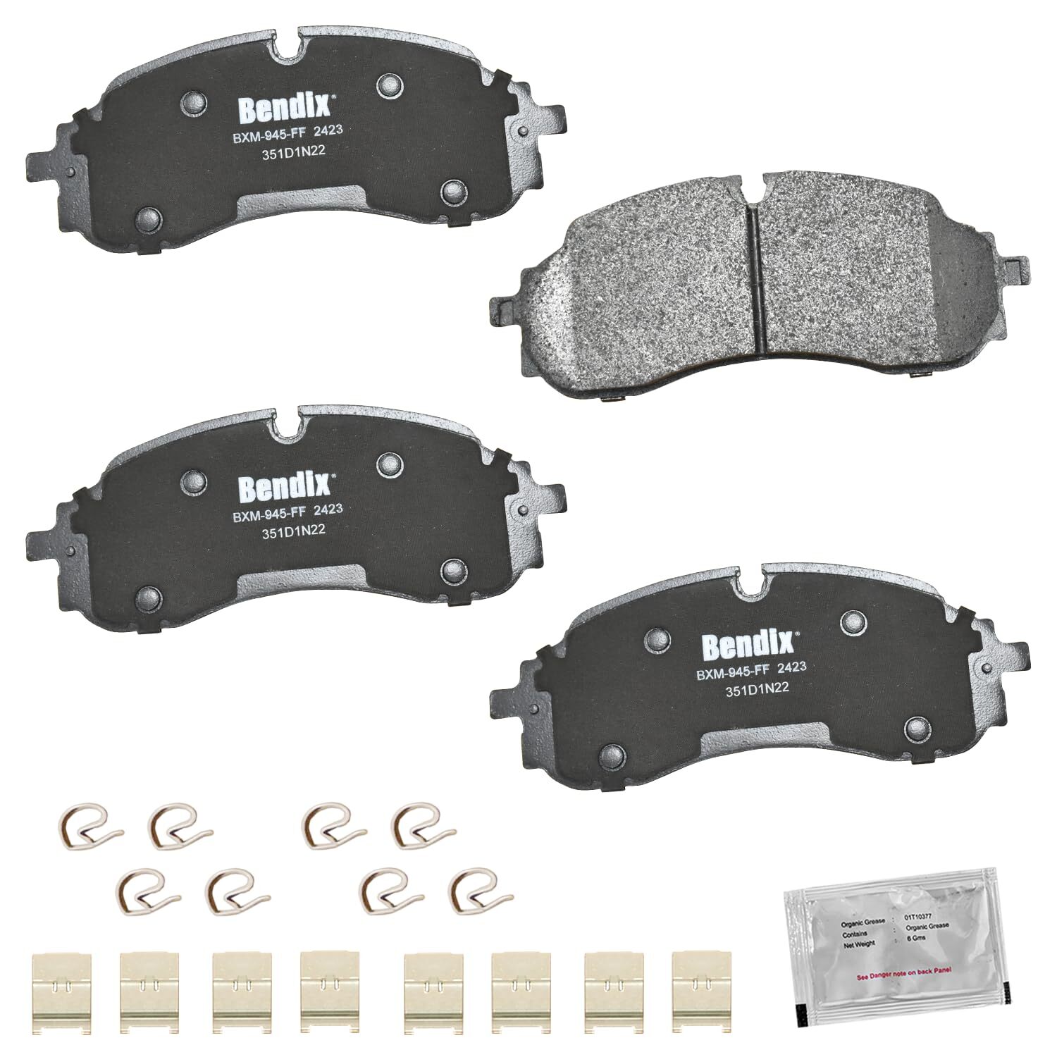 Bendix Priority 1 Semi Metallic Brake Pads for Ford E-Transit 2022-2024  