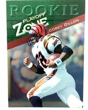 Corey Dillon 1997 Playoff Zone Rookie Card #149 NFL Cincinnati Bengals Patriots. rookie card picture
