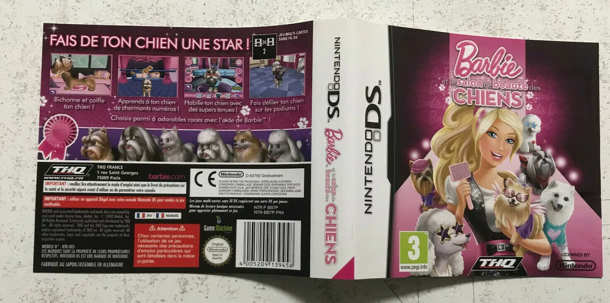 Jeu Vidéo Sur Console Ds, Barbie Et Salon De Beauté Pour Animaux