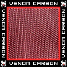 50" Red Carbon Fiber Color Hybrid Cloth (3k, 5.7oz, 50" x 36")