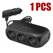 Dual Usb Car Cigarette Lighter Charger 3 Way Socket Splitter Dc 1224 V Adapter Dual Usb Car Cigarette Lighter Charger 3 Way Socket Splitter Dc 1224 V Adapter