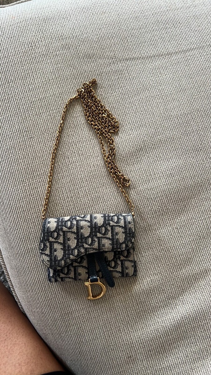 christian dior saddle chain wallet | eBay
