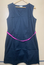 Faded Glory Women’s 18 Blue Sleeveless Shirt Dress Belted NWOT