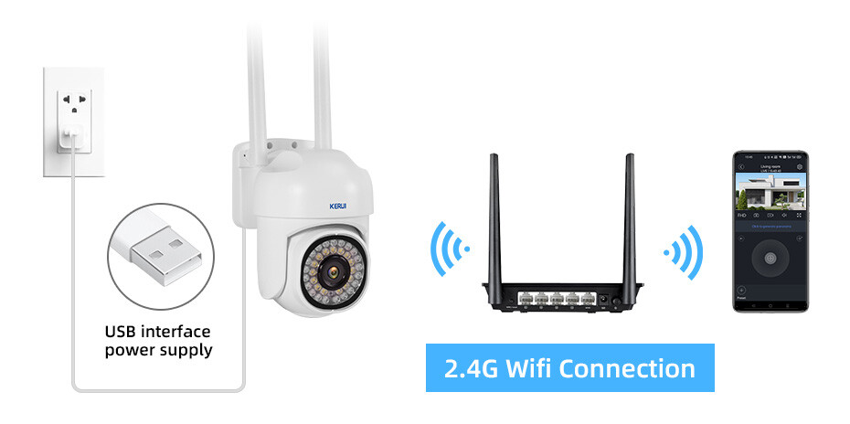 Wireless Wifi Security Camera System Outdoor Home 1080P HD Night Vision Cam US