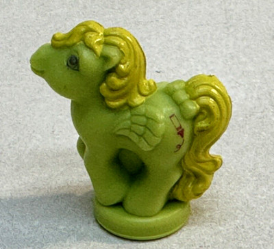 My Little Pony G1 Petite Pretty Ponies Parade Green Purple Crayon Cutie Mark