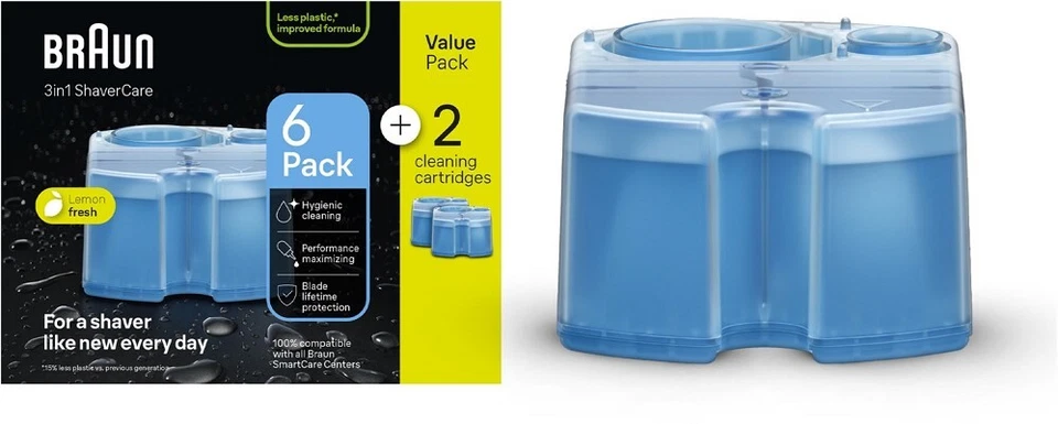 Braun Rasierer/Epilier-Zubehör Nachfüllkartuschen (6+2-Pack)