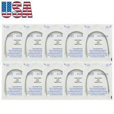 US 100PCS Dental Orthodontic Niti Arch Wire 014 Upper Natural Form Arches Round