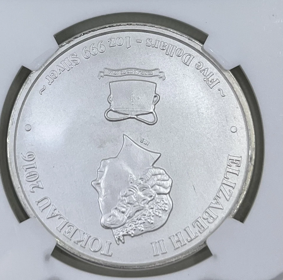 2016 Tokelau S$5 NGC MS70 Hakula Sailfish Early Release - Image 4 of 4