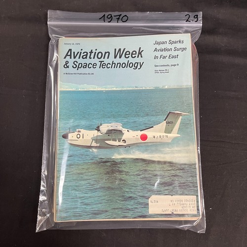 Vintage Magazine Lot Aviation Week 1970 lot of 8 - Picture 18 of 18
