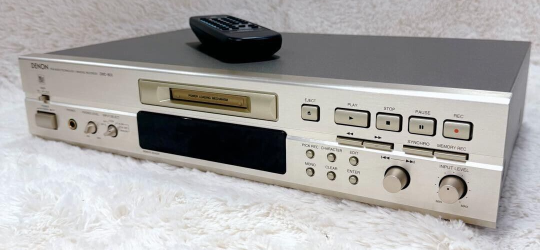 Denon DMD-800 MD Player Minidisc Recorder Audio Silver Used Denon DMD-800 MD Player Minidisc Recorder Audio Silver Used
