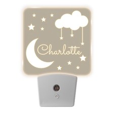 Personalized Night Light Wall Plug In Girls Boys Customized Gifts Baby Nursery