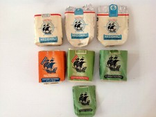 LOTTO DI 7 PACCHETTI VUOTI 20-10 SIGARETTE "NAZIONALI" MONOPOLI DI STATO ITALIA