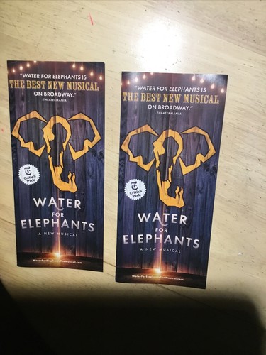 WASSER FÜR ELEFANTEN Musical "...BEMERKENSWERTE ENSEMBLES, DIE JEMALS AUF BROADWAY GESEHEN WURDEN" FLYER - Bild 3 von 6