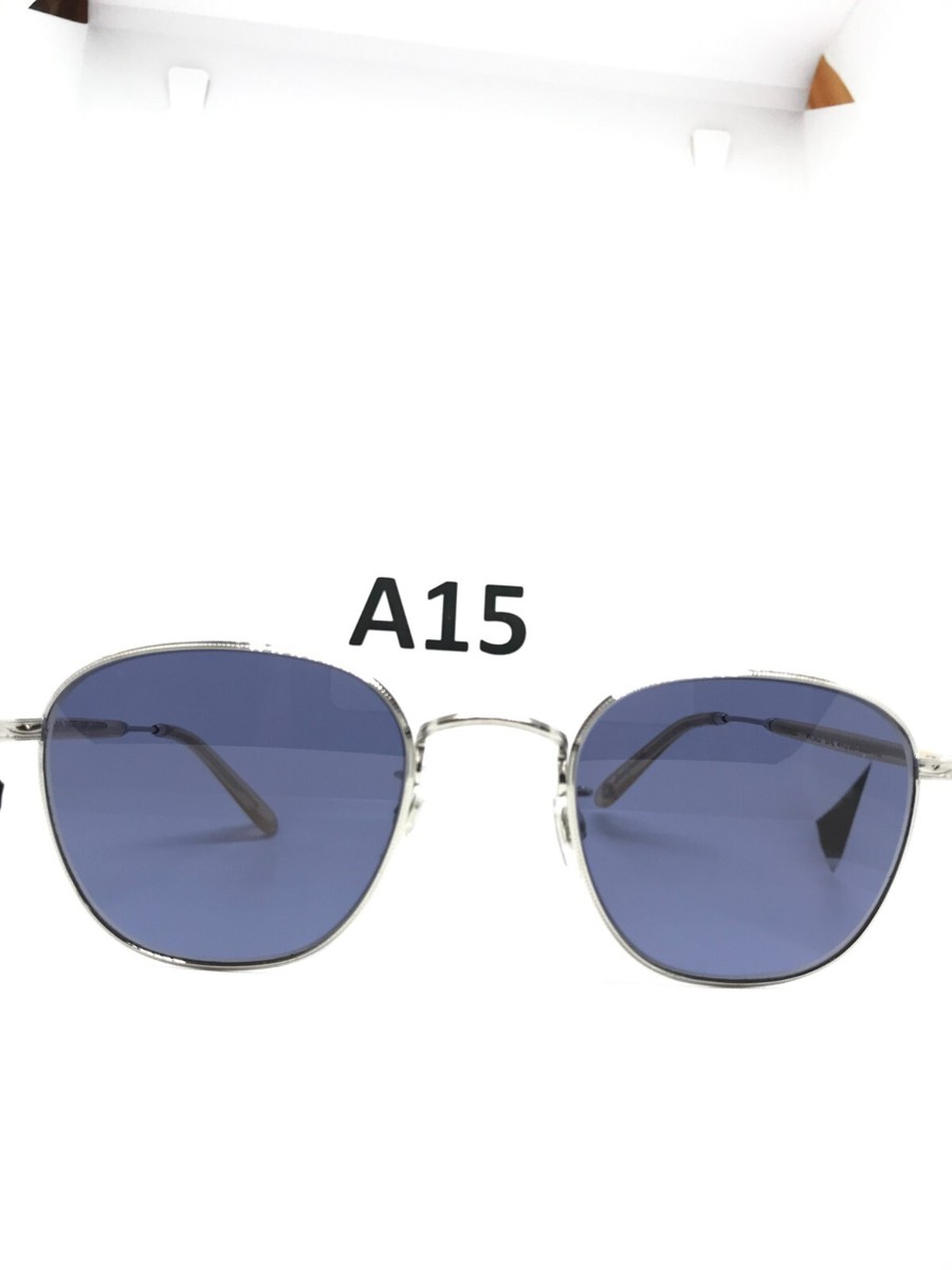 Garrett Leight california Sunglasses Men's Women's Oval Silver