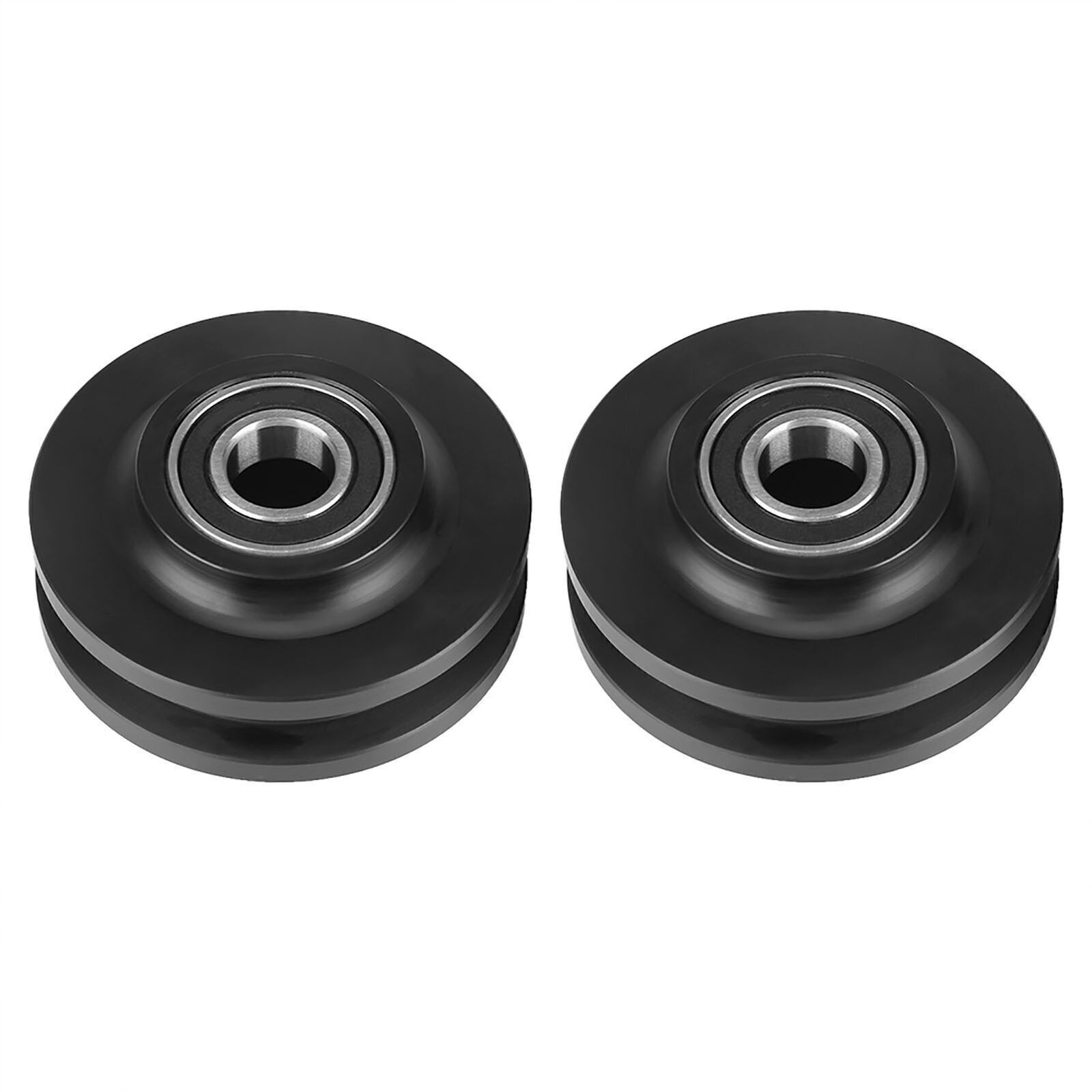 2Pcs Sliding Barn Door Wheel Closet Hardware Roller Cabinet Window Pulley Home