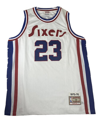 Vtg Mitchell & Ness NBA Philadelphia Sixers Joe Jellybean Bryant