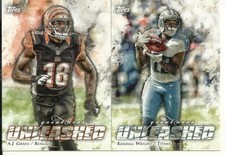  2014 TOPPS FOOTBALL - GREATNESS UNLEASHED - LOT OF 2 - AJ GREEN  KENDALL WRIGHT