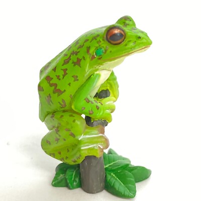 Yujin The Frog in Colour Mini Figure Forest Green Tree Frog 2006