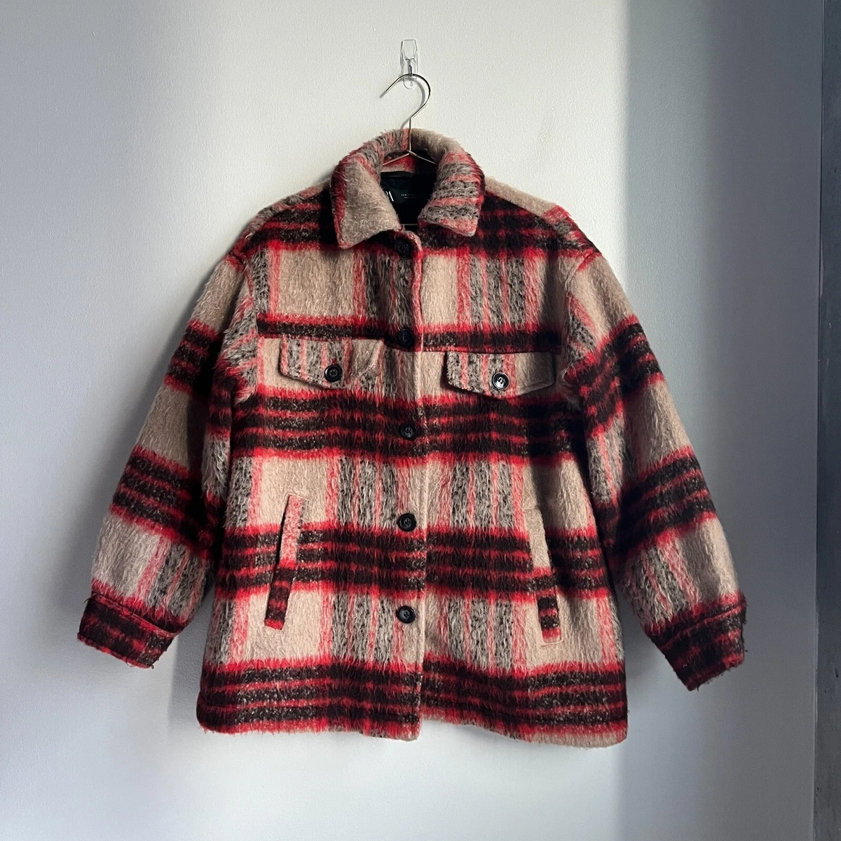 Zara top checkered jacket