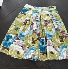 Talbots Floral Lined A-Line skirt Sz 6