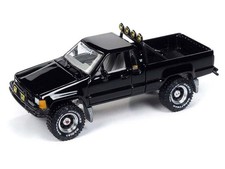 1985 Toyota SR5 Pickup Truck - Black 1:64 Scale Model - Johnny Lightning JLSP374