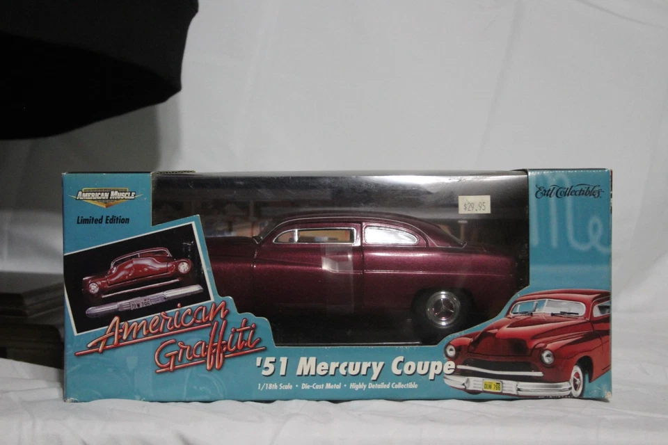 AMERICAN MUSCLE 1:18 American Graffiti '51 Mercury Coupe Boxed Limited Ed - Image 2 of 4