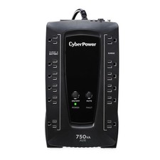 AVRG750U AVR UPS System, 750VA/450W, 12 Outlets, Compact