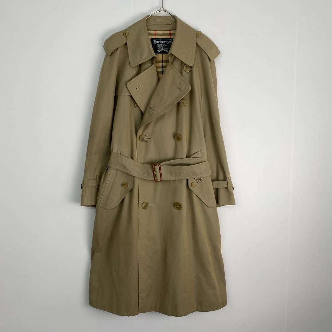 BURBERRY Trench cappotto uomo Nova Check S M usatoetamente completa foder stileico