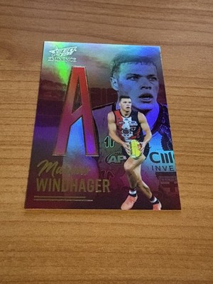 2025 AFL Select Eminence Nameplate Gold MARCUS WINDHAGER (A) # 050/115